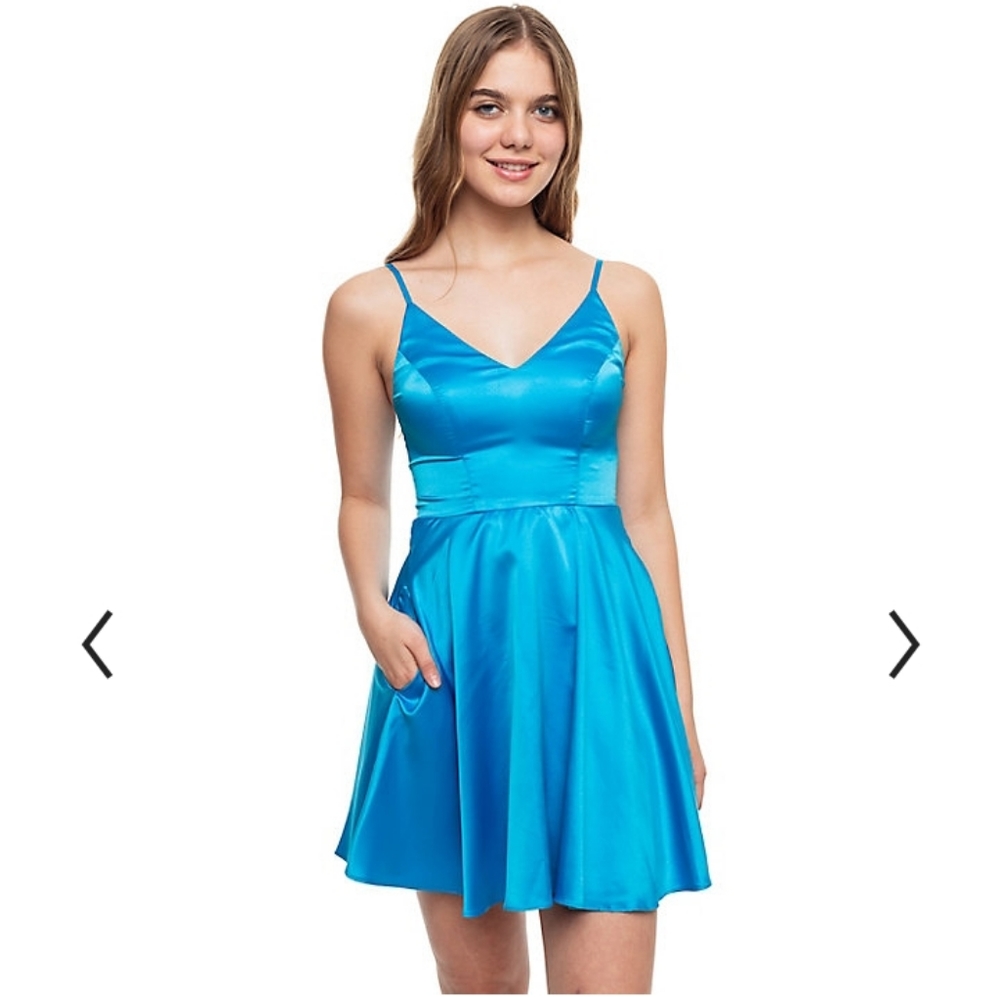 B darlin fit and flare party dress